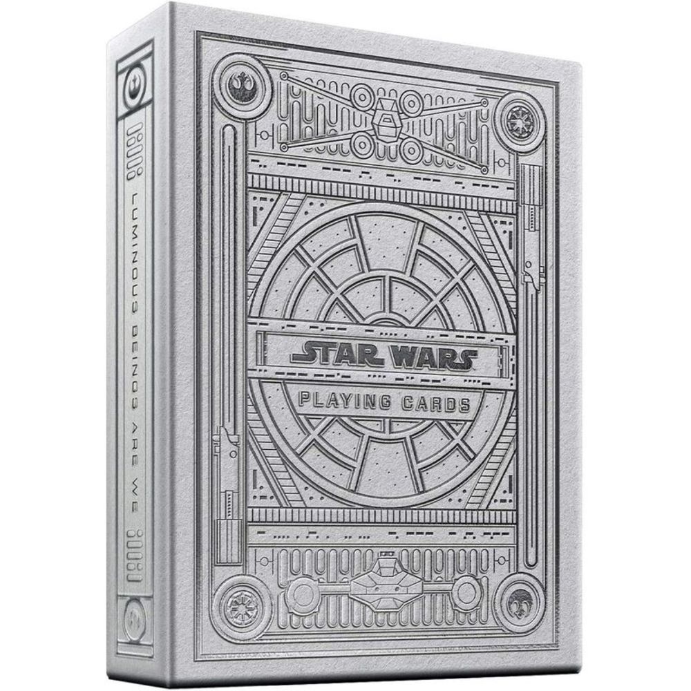 Star Wars Silver on White Playing Cards